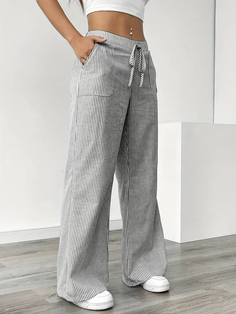 Vioni™| Randiga Joggingbyxor