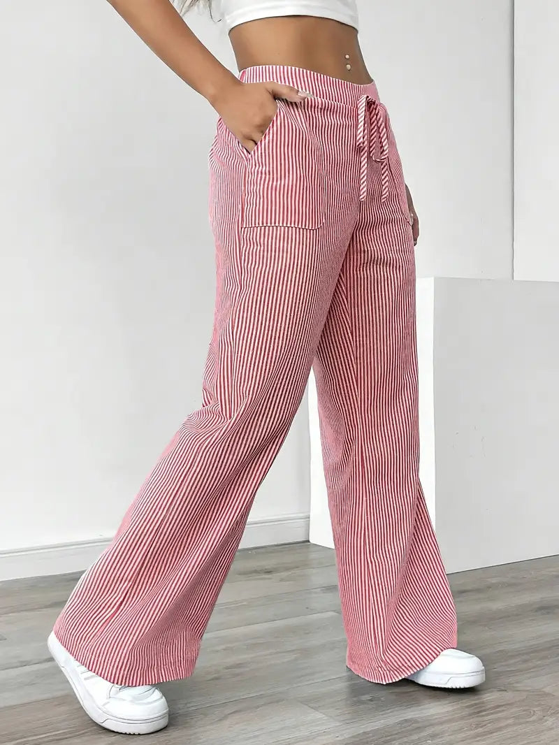 Vioni™| Randiga Joggingbyxor