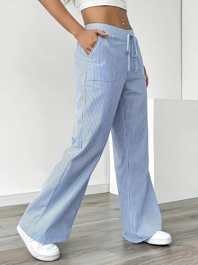Vioni™| Randiga Joggingbyxor