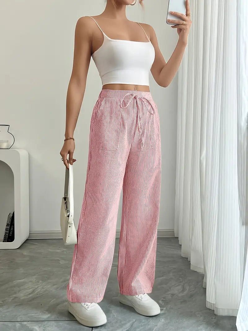 Vioni™| Randiga Joggingbyxor