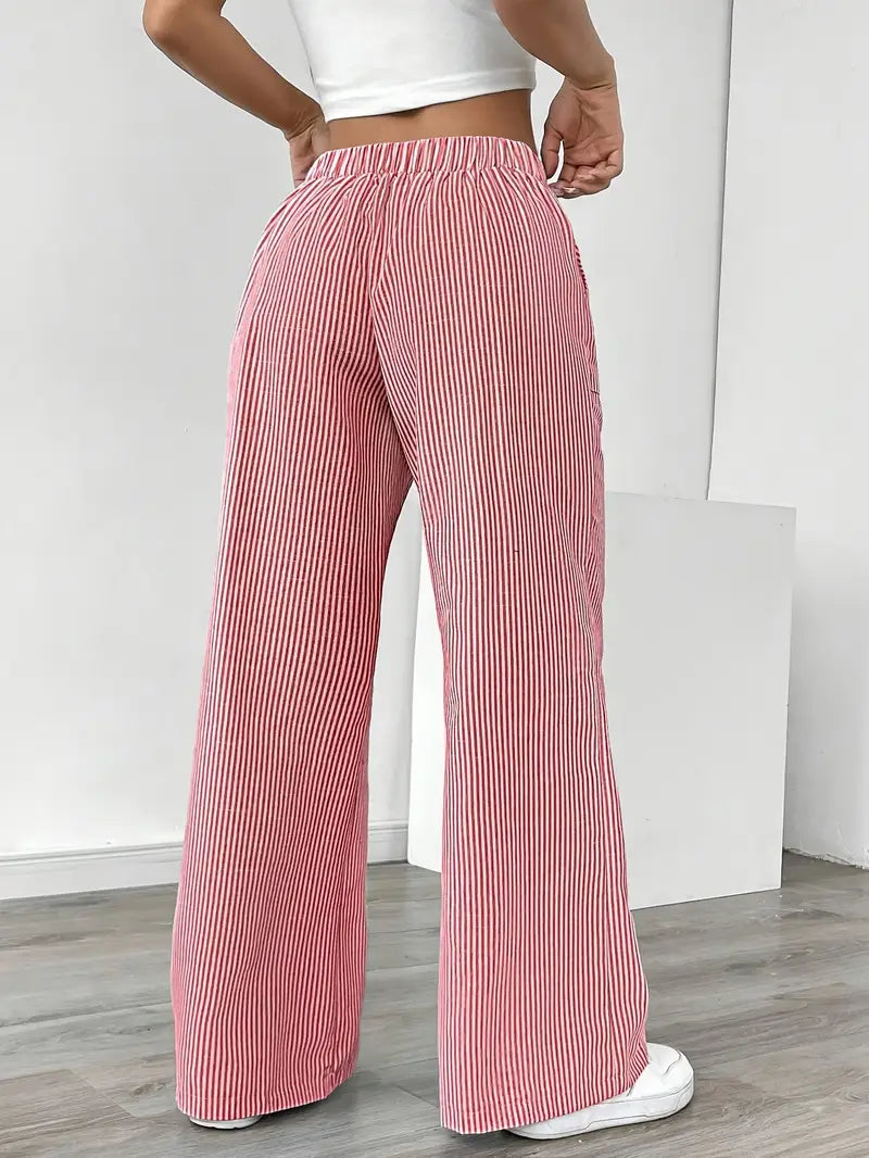 Vioni™| Randiga Joggingbyxor