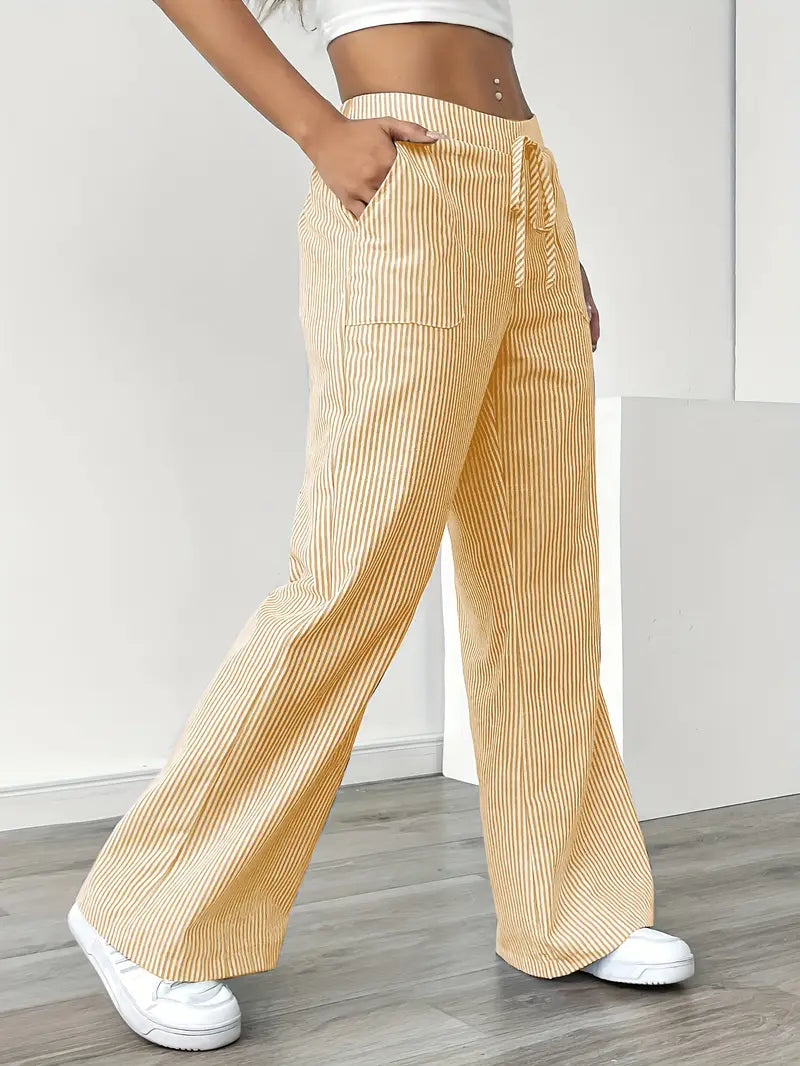 Vioni™| Randiga Joggingbyxor