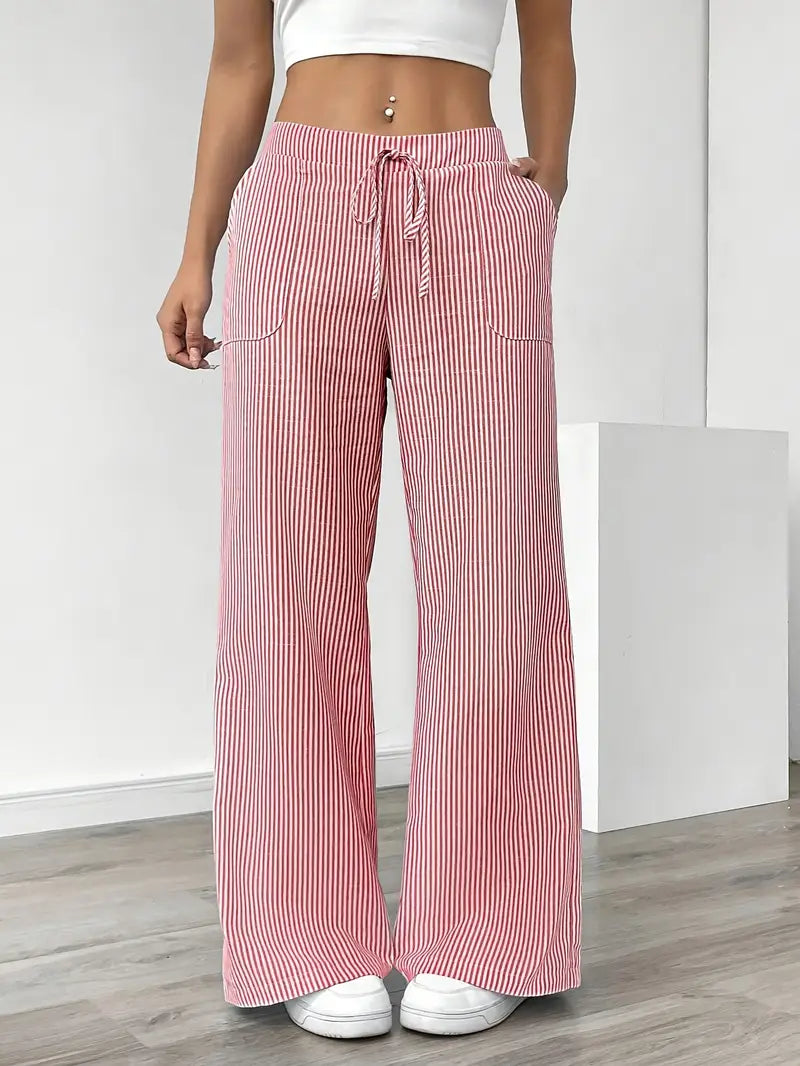 Vioni™| Randiga Joggingbyxor