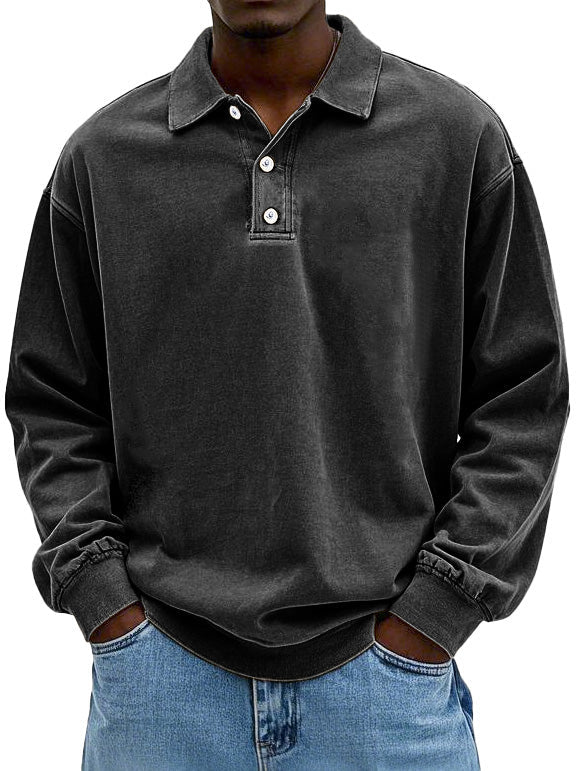 Albrecht - Lässig langärmeliges Poloshirt