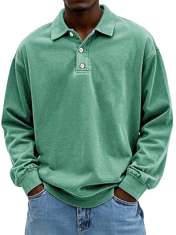 Albrecht - Lässig langärmeliges Poloshirt