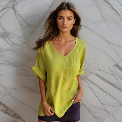 Vilmora™ | Tshirt med V-hals