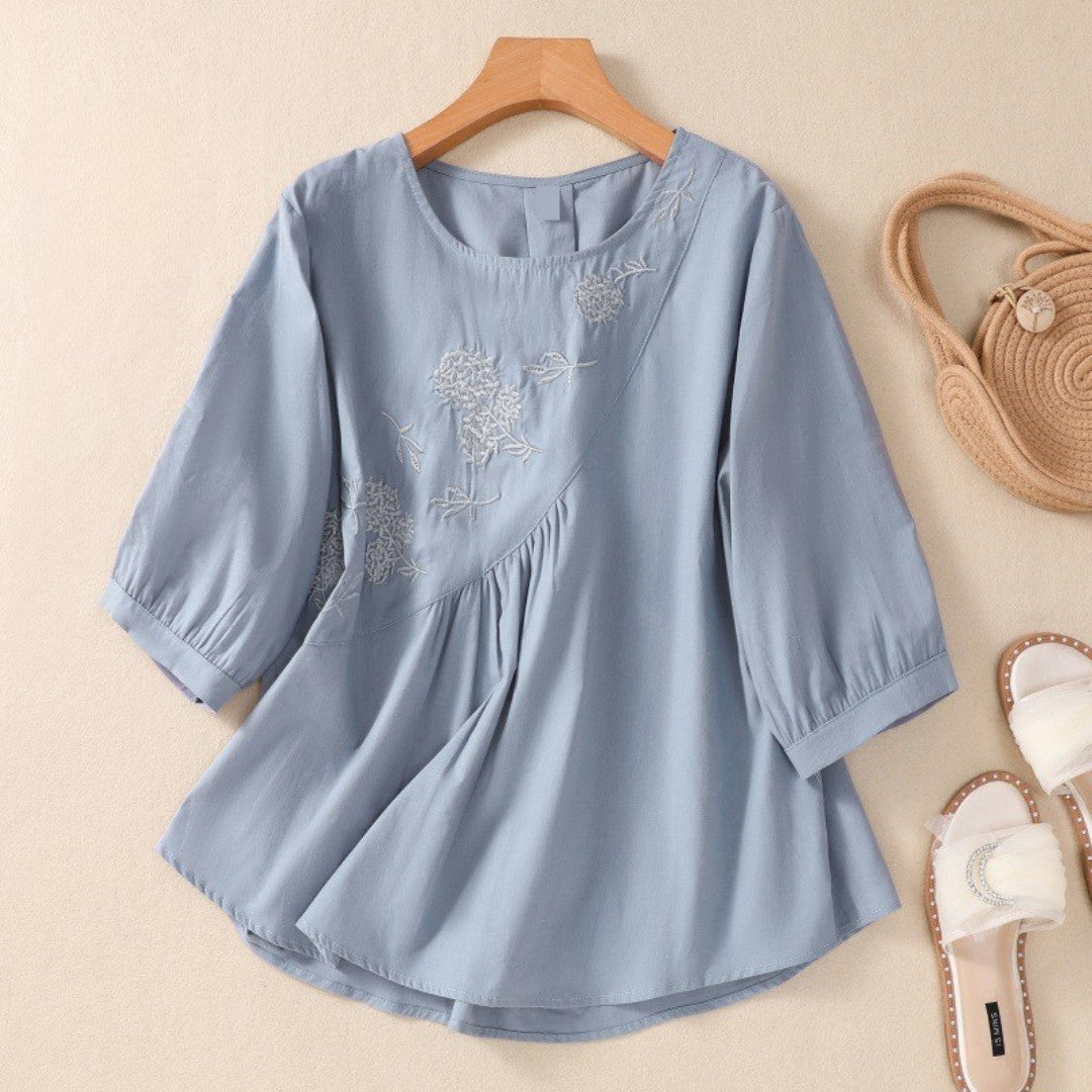 Querina | Luftige linne blus