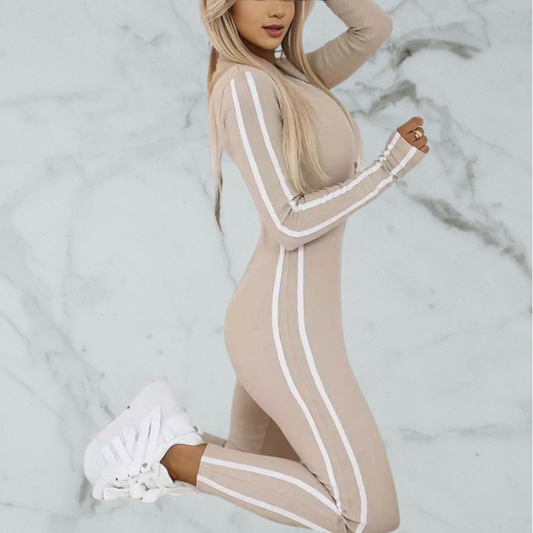 Asmina™ | Randig jumpsuit