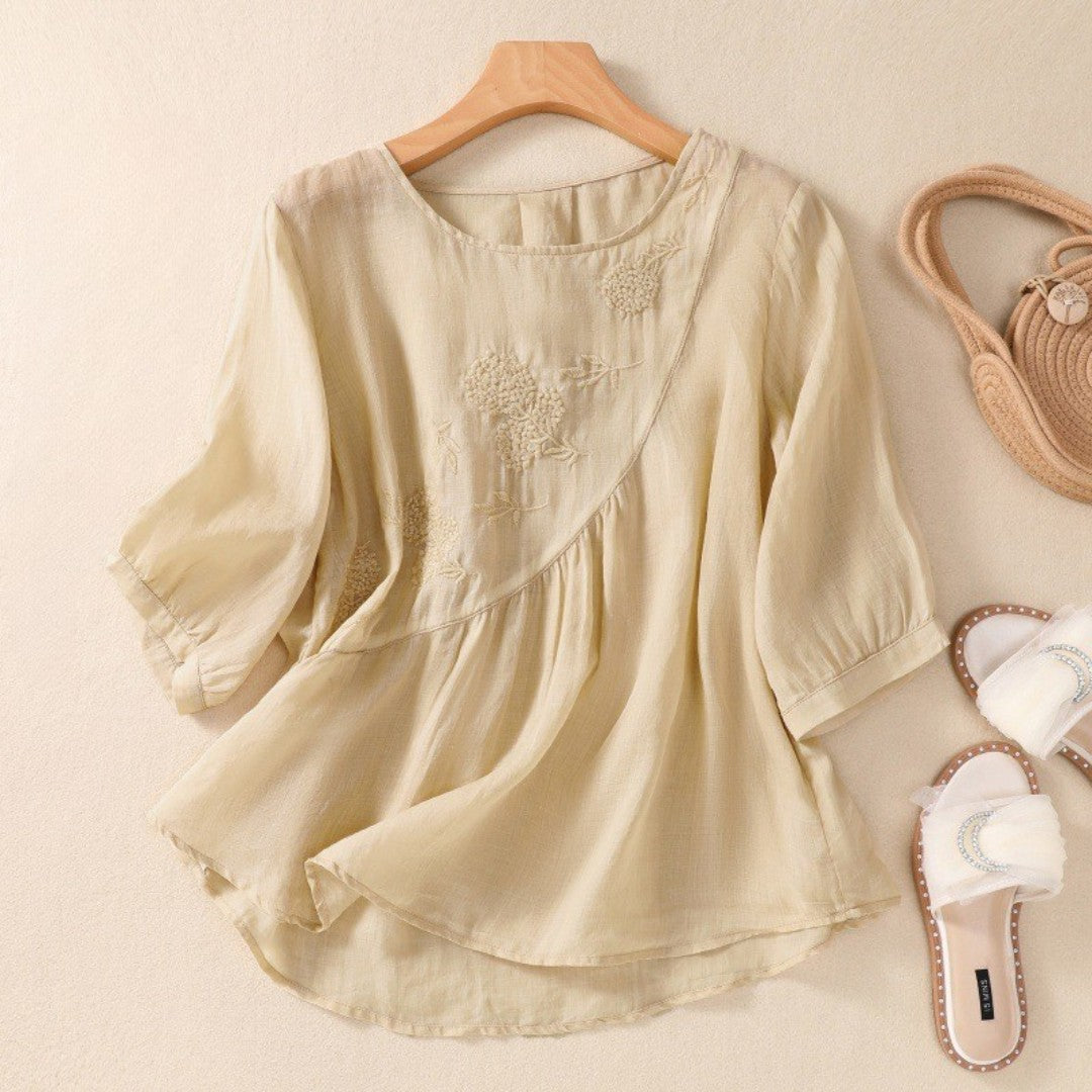 Querina | Luftige linne blus