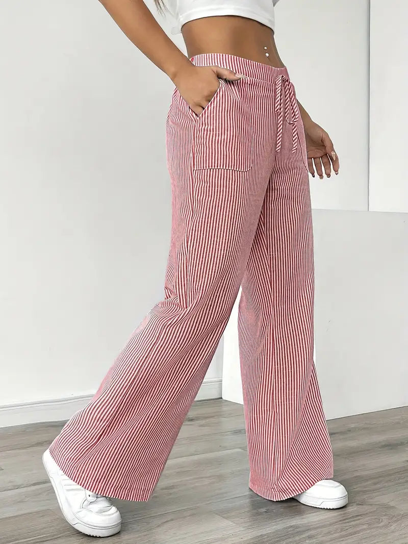 Vioni™| Randiga Joggingbyxor