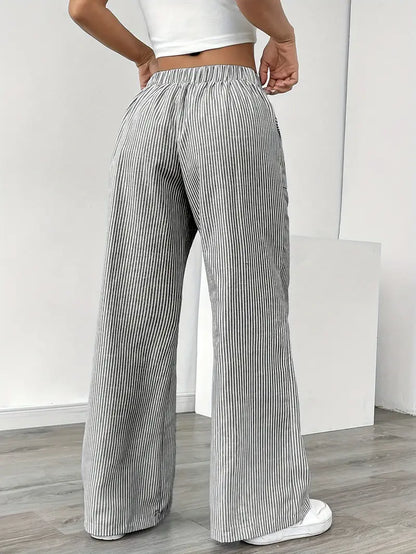 Vioni™| Randiga Joggingbyxor