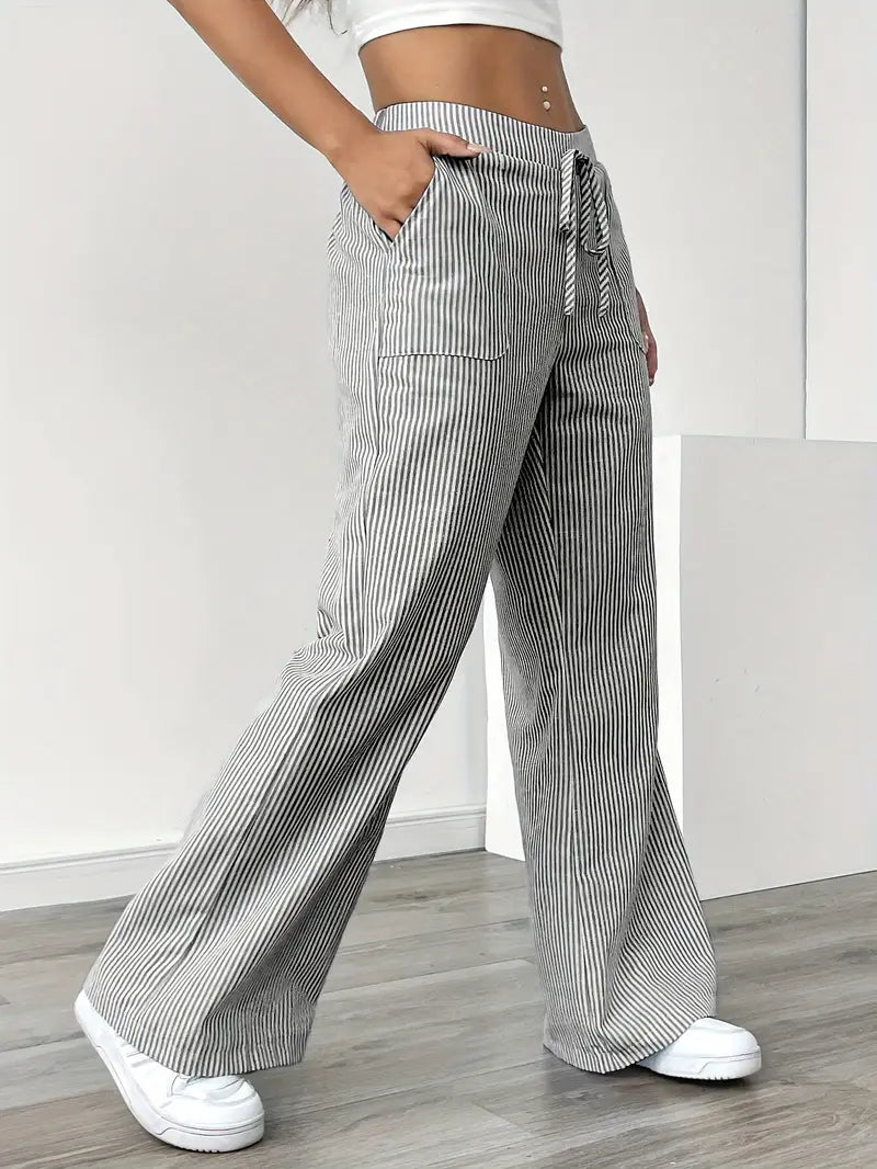 Vioni™| Randiga Joggingbyxor