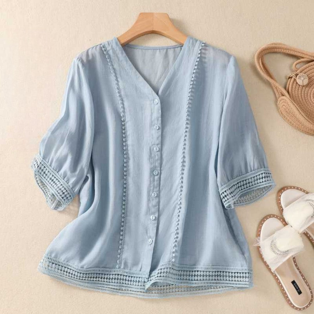 Alissa | Luftige linne blus