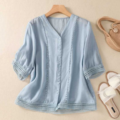 Alissa | Luftige linne blus