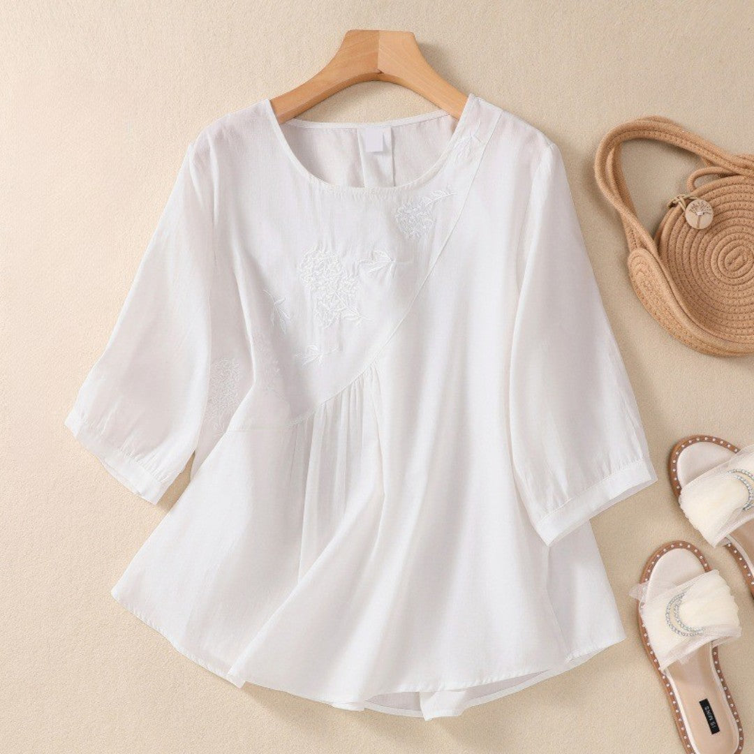 Querina | Luftige linne blus