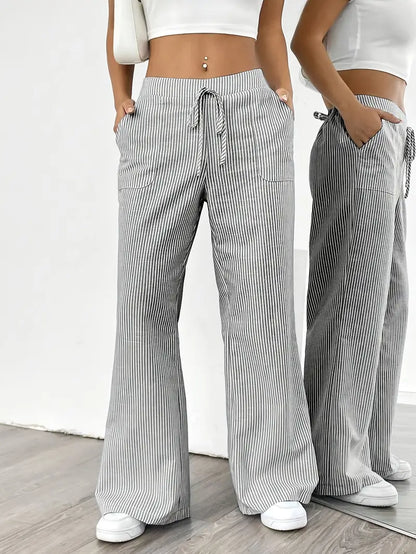 Vioni™| Randiga Joggingbyxor