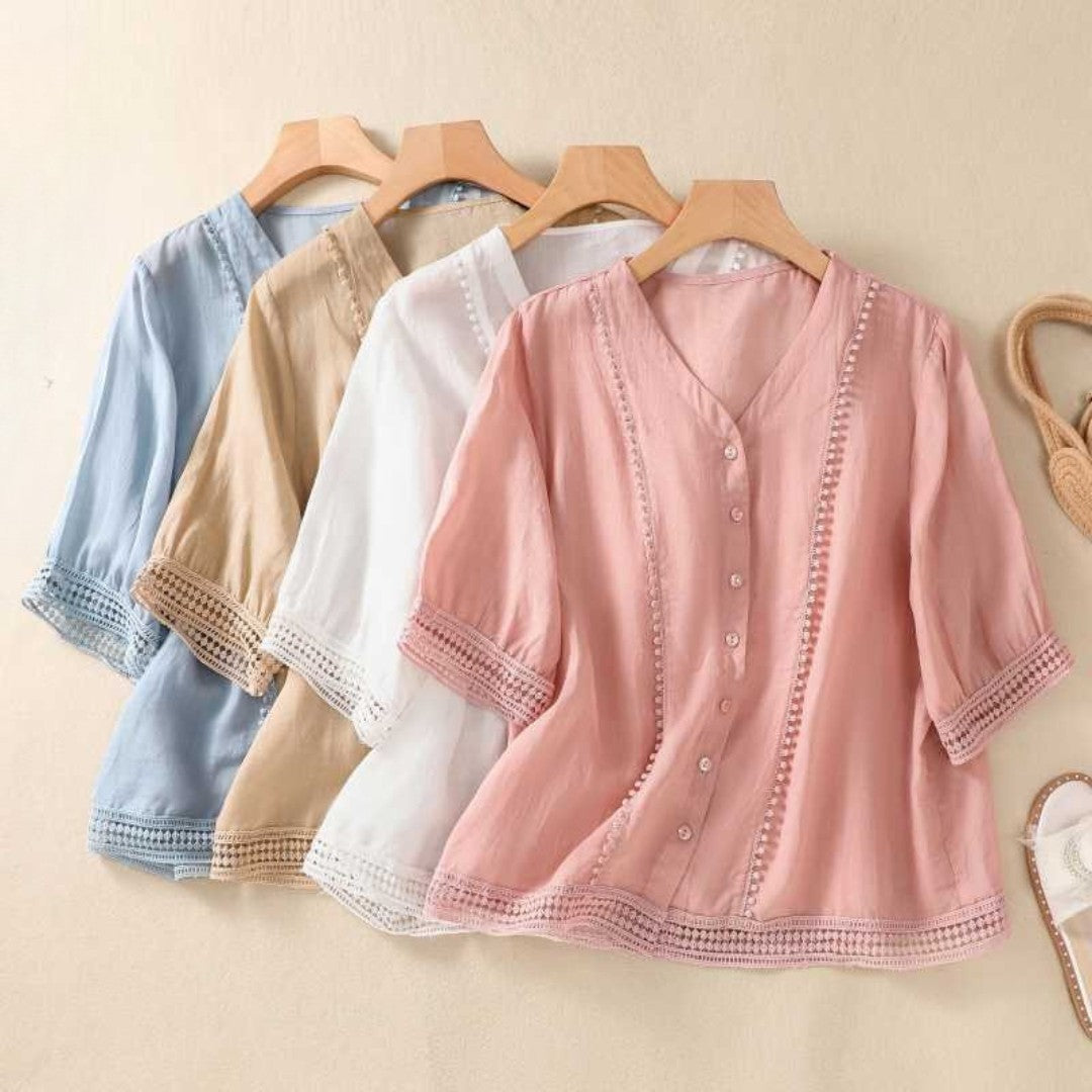 Alissa | Luftige linne blus