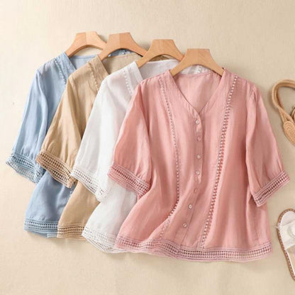 Alissa | Luftige linne blus