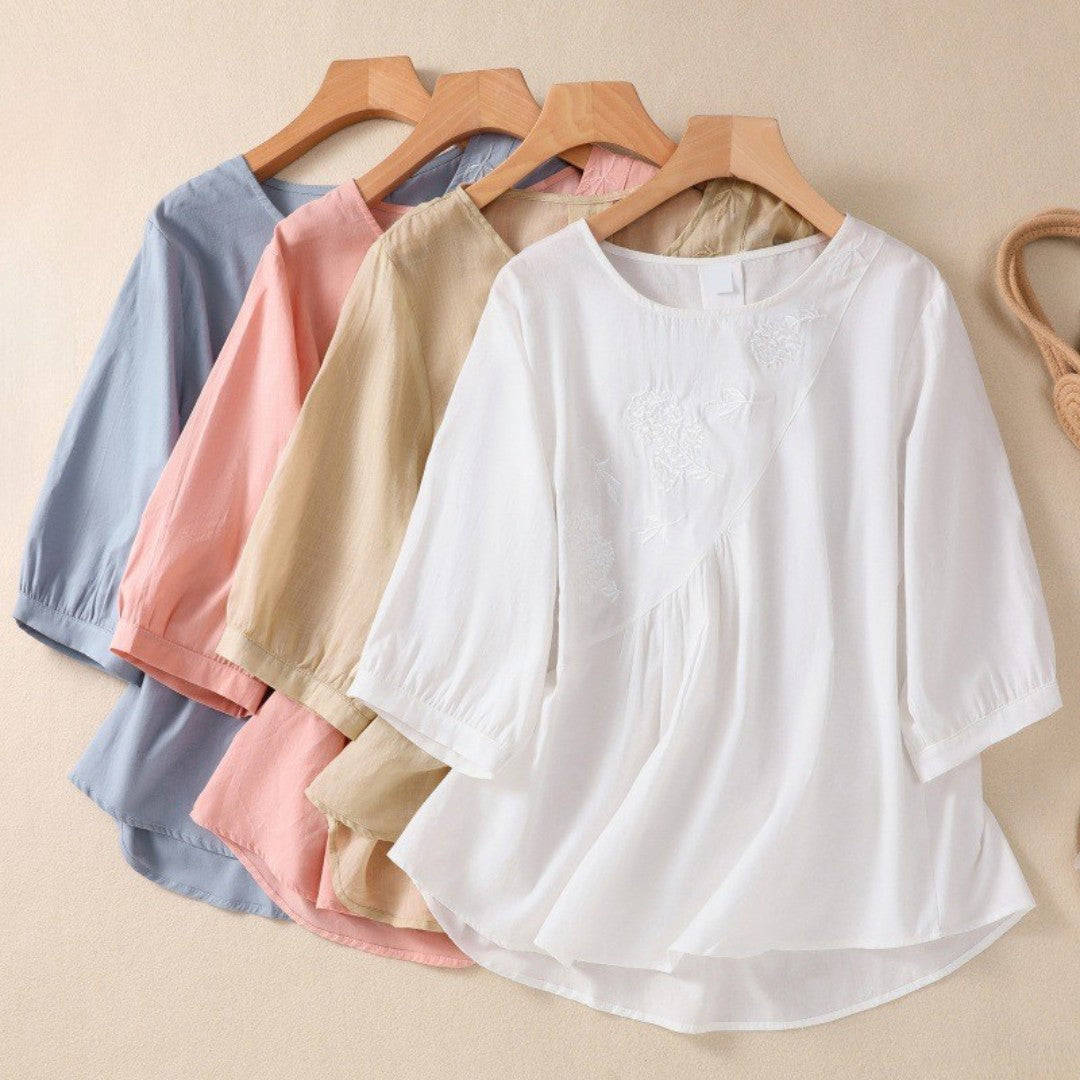Querina | Luftige linne blus
