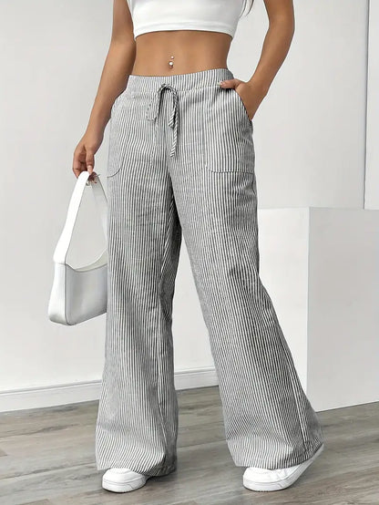 Vioni™| Randiga Joggingbyxor