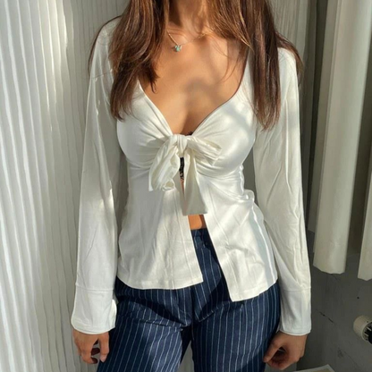 Liana™ | Blus med utsvängda ärmar