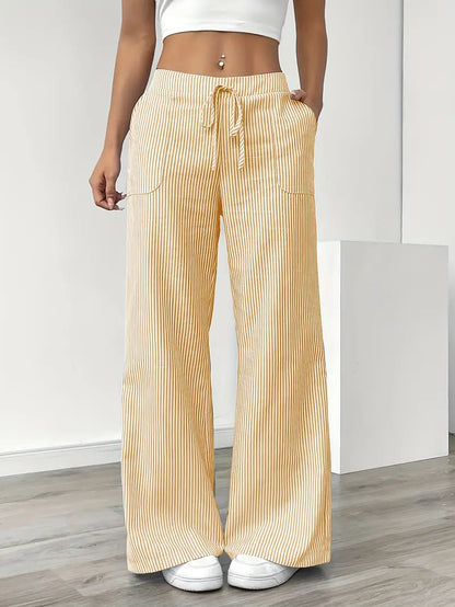 Vioni™| Randiga Joggingbyxor