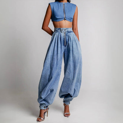 Amara | Högmidjade Denimjeans