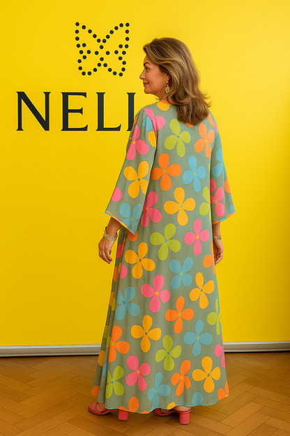 Nella™ - Elegant blommig klänning