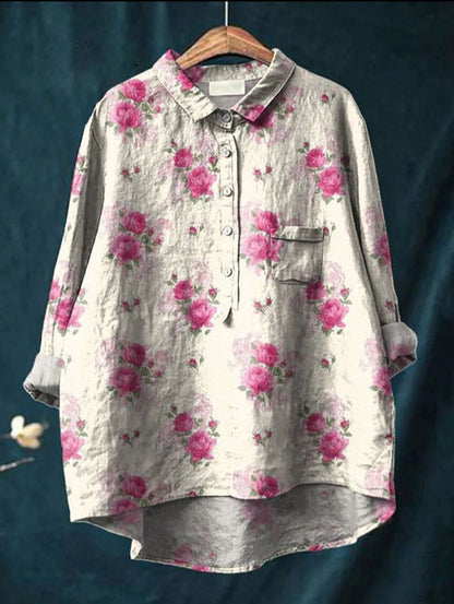 Laluna ™ | Klassisk blommig blus