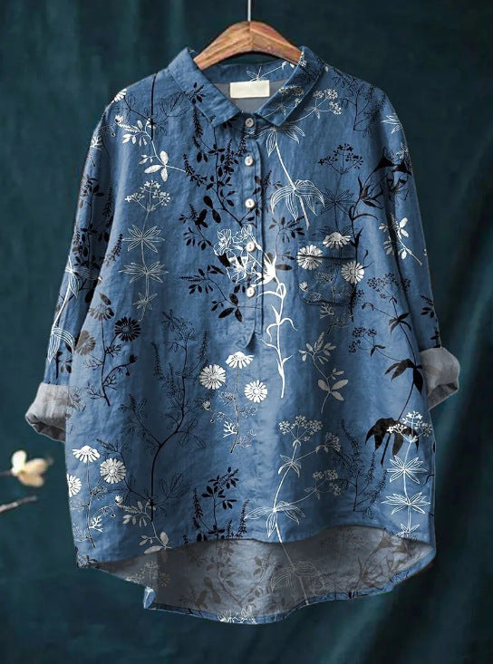 Laluna ™ | Klassisk blommig blus