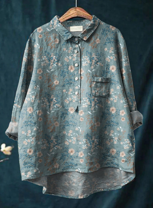 Laluna ™ | Klassisk blommig blus