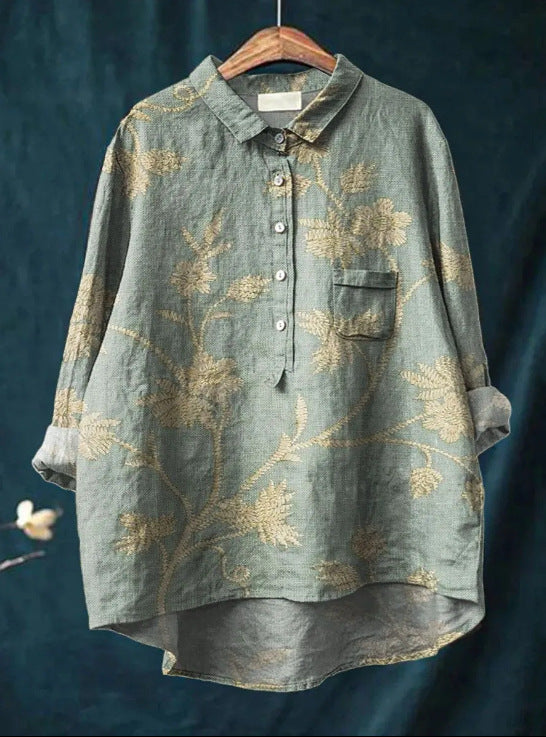 Laluna ™ | Klassisk blommig blus