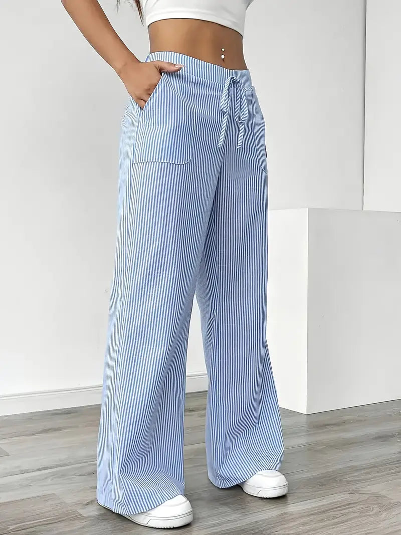 Vioni™| Randiga Joggingbyxor