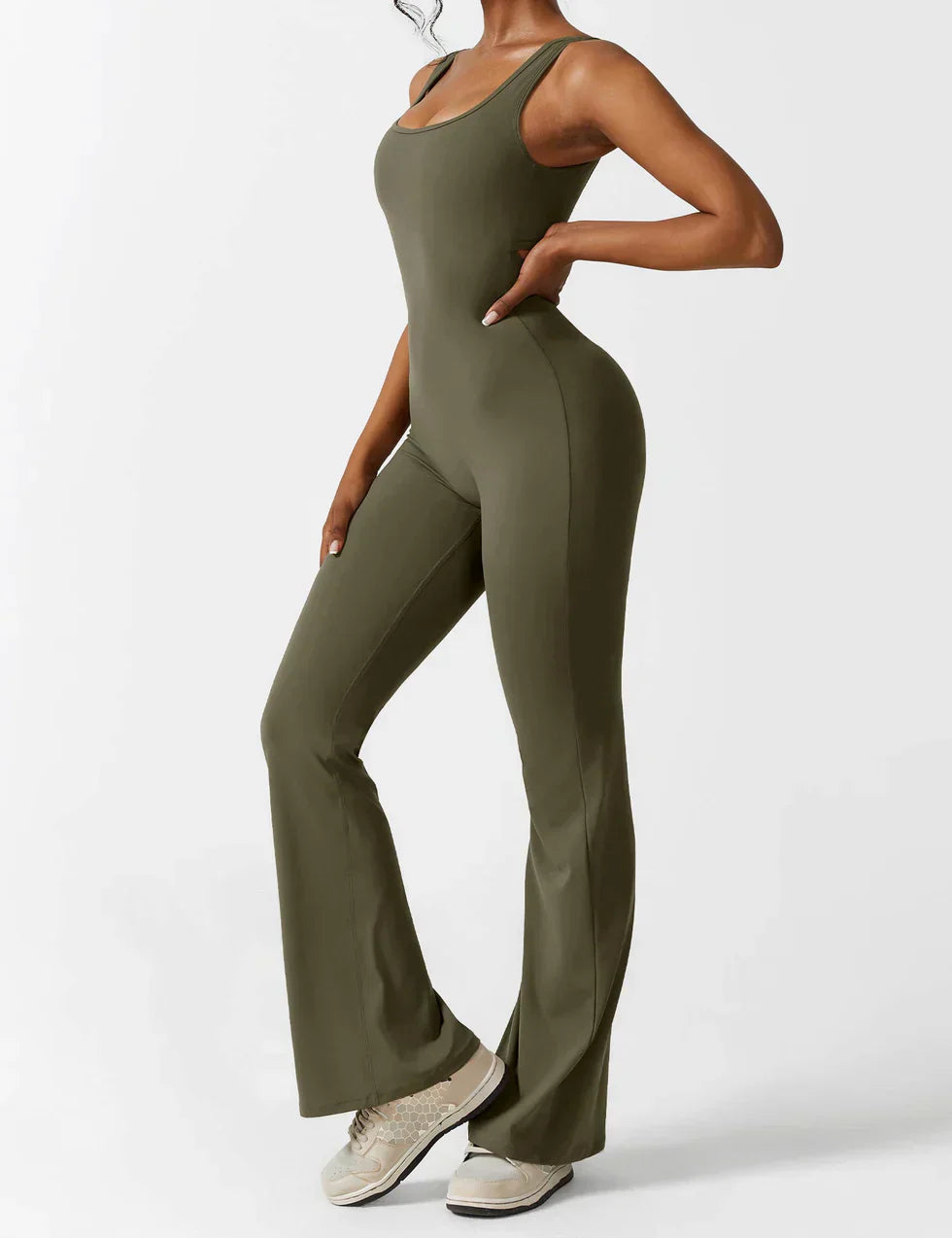 Elina™ | Jumpsuit med V-rygg
