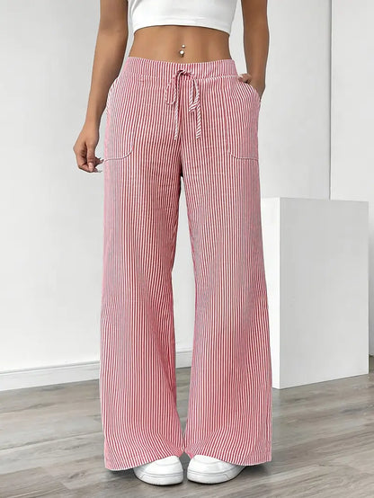 Vioni™| Randiga Joggingbyxor