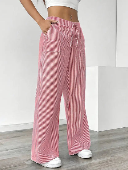 Vioni™| Randiga Joggingbyxor
