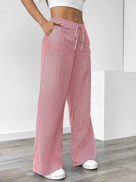 Vioni™| Randiga Joggingbyxor